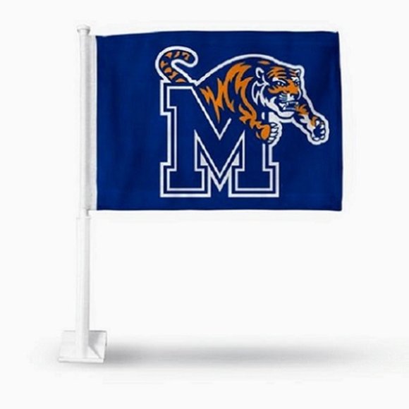 🆕 MEMPHIS  STATE TIGERS DOUBLE SIDED CAR FLAG - NCAA - MEN - Picture 1 of 1